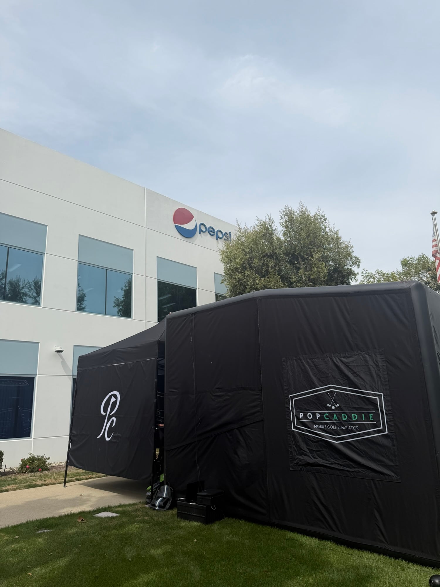 PopCaddie golf simulator rental event Thousand Oaks California
