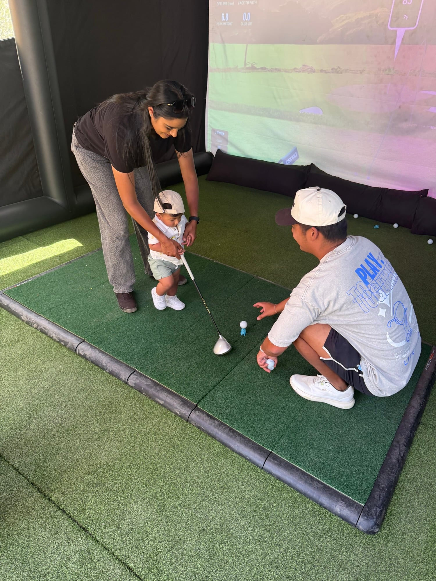 PopCaddie golf simulator rental corporate event Pasadena California