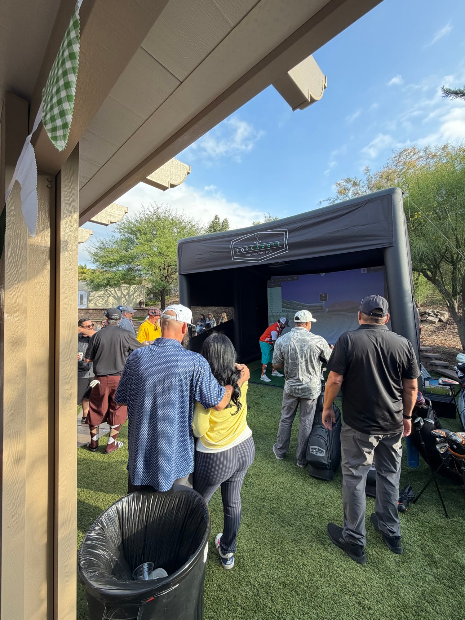 Golf simulator rental corporate team building event Temecula California